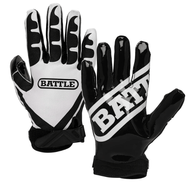 Battle Ultra-Stick Football Gloves - Best For Teen-Boys, Best Football Gloves For Tight Ends