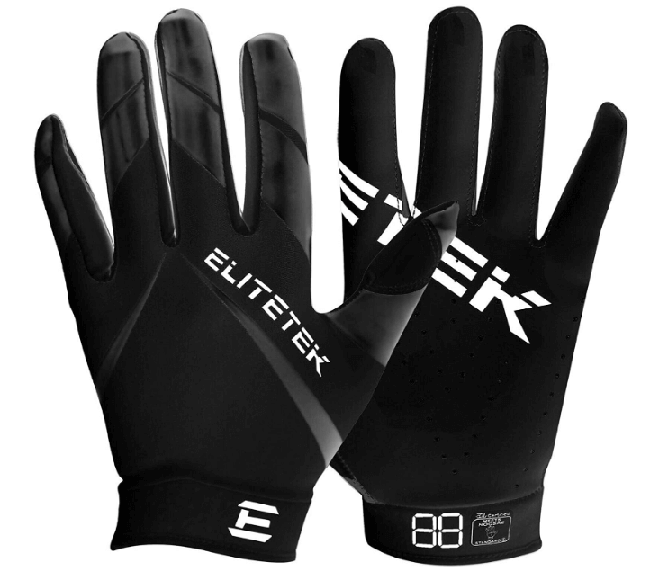 EliteTek RG-14 Super Tight Fitting Football Gloves